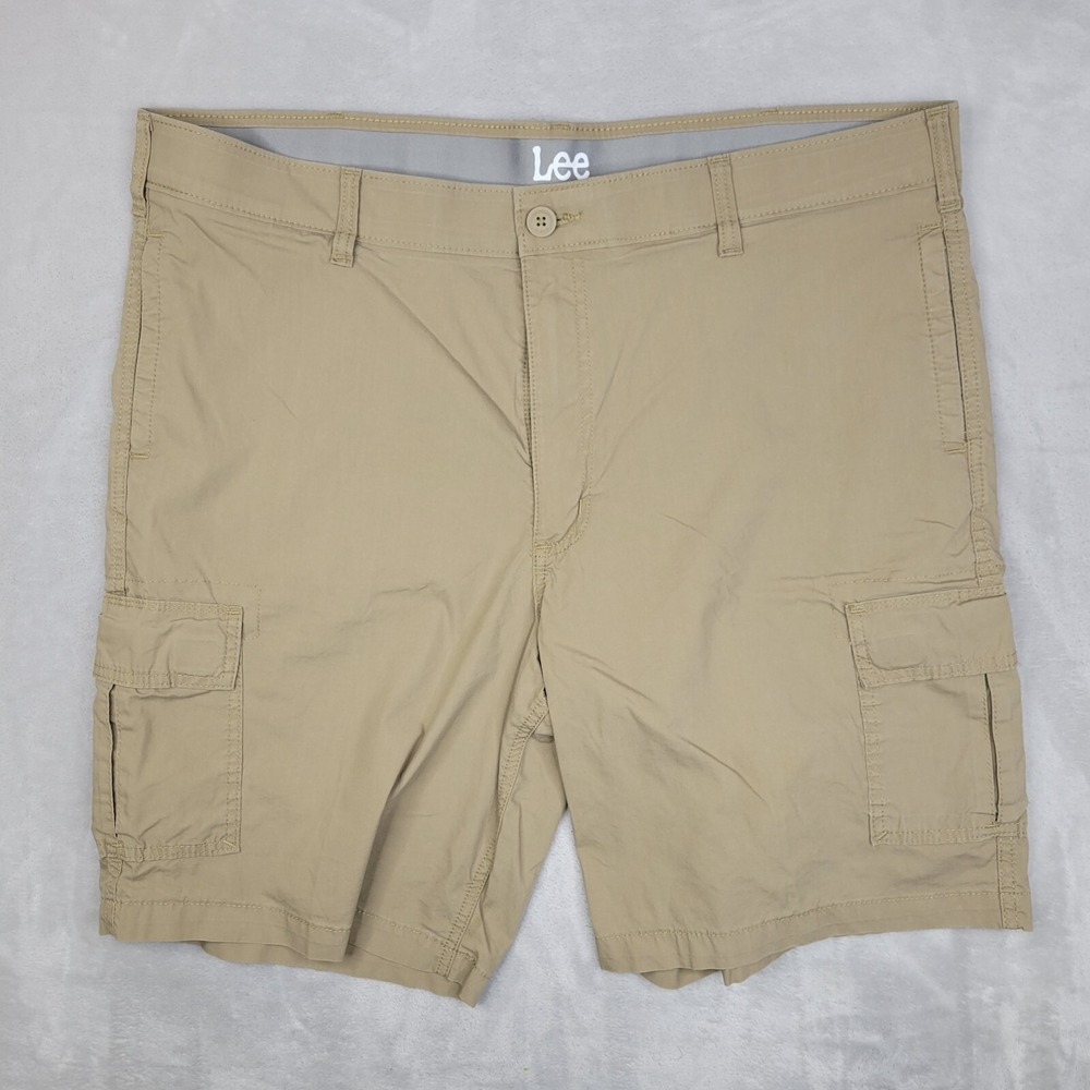 Lee Shorts Men 42 Cargo Performance Flex Khaki Chino Hiking Utility Adult XXL